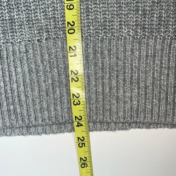 American Eagle Turtleneck Sweater Gray Color Block Pullover Comfy Medium Women’s - Picture 7 of 10